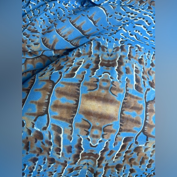 Luxury Two Piece Crocodile Pants Set Chiffon Kimono Kaftan Swimsuit Coverup. - Picture 14 of 14